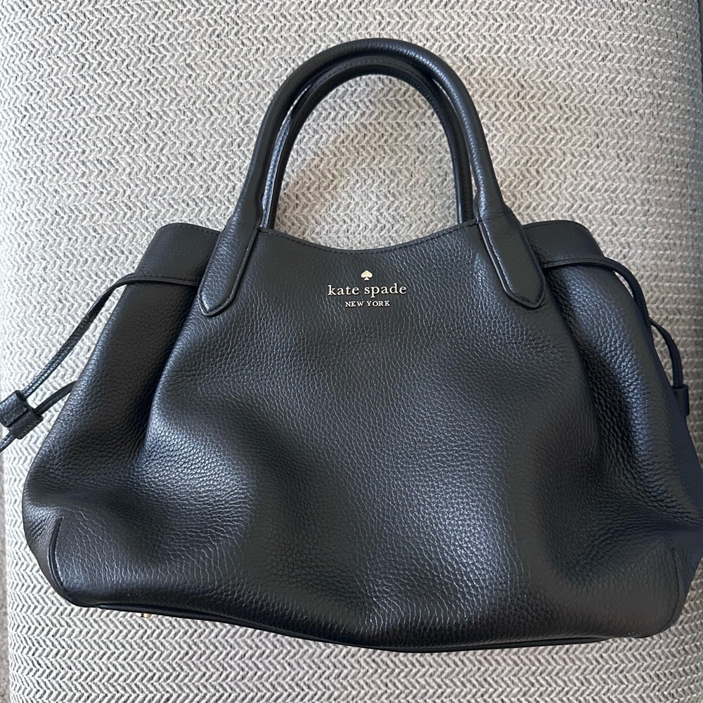 Kate Spade Black Pebbled Leather Satchel